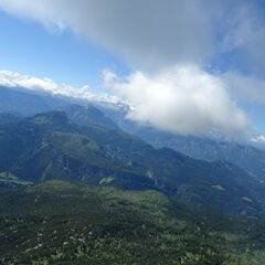 Flugwegposition um 09:09:19: Aufgenommen in der Nähe von Gemeinde Ebensee, 4802 Ebensee, Österreich in 2132 Meter